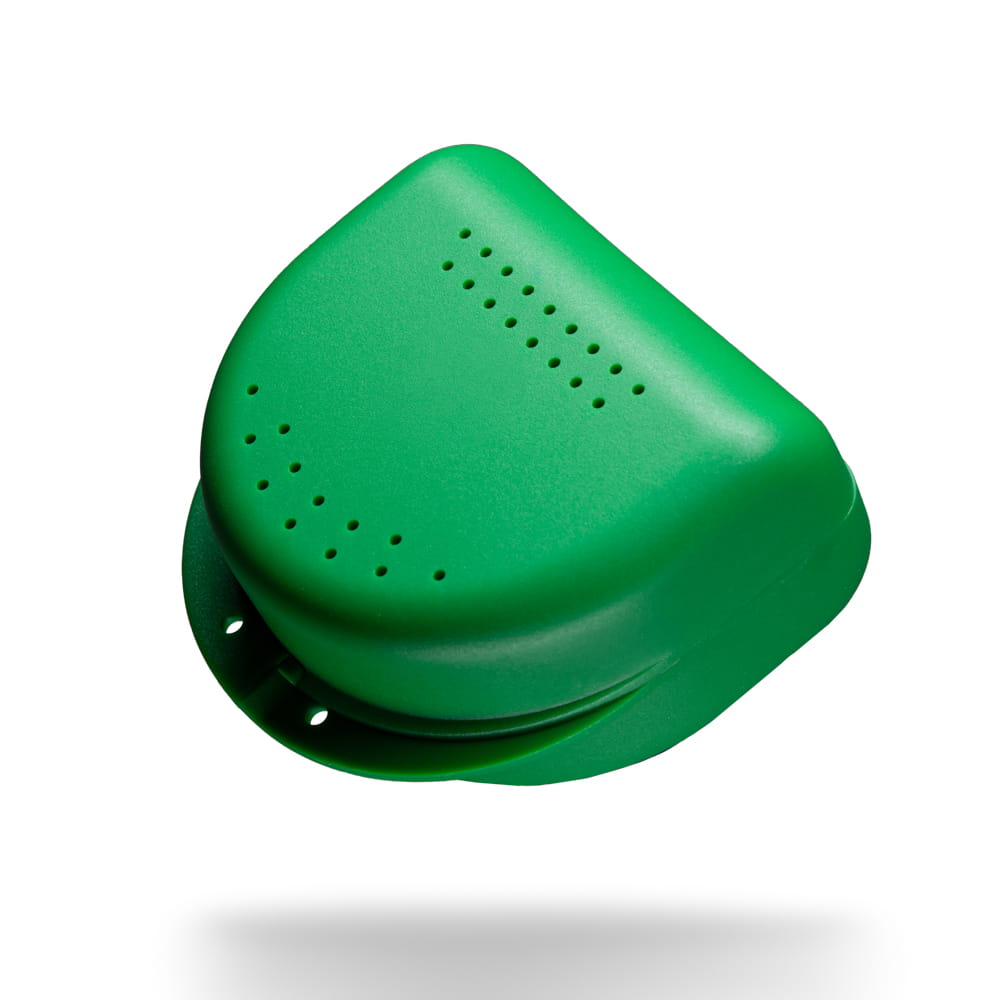 PP Dental Zahnspangenbox für Erwachsene, 80x80x45 cm, grün opak, Polypropylen