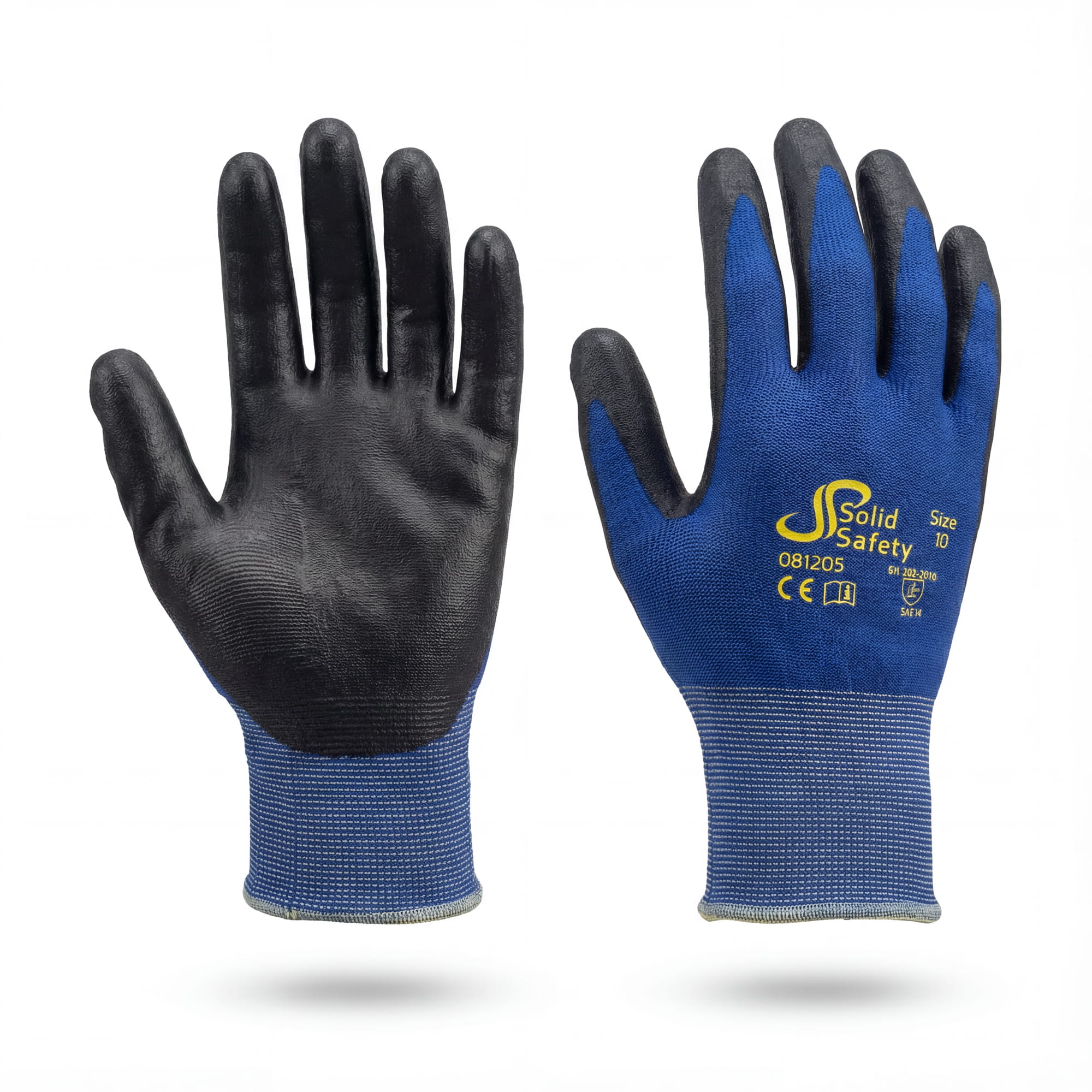 Montagehandschuh, Größe 8, grau, SolidSafety Tough Fine Touch