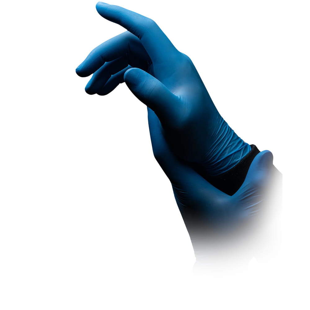 Nitrilhandschuhe, blau, Größe M, puderfrei, blue Eco-Plus