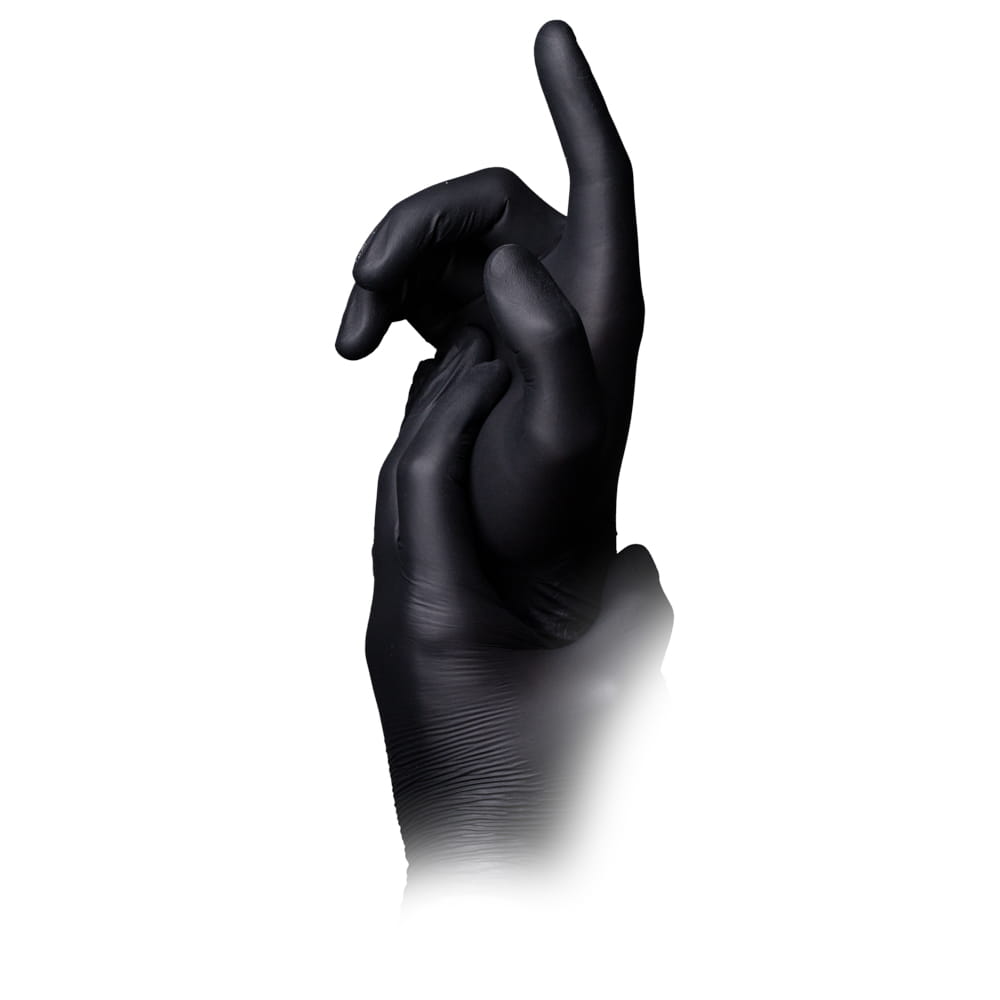 Nitrilhandschuhe, schwarz, Größe L, puderfrei, Puracomfort Black