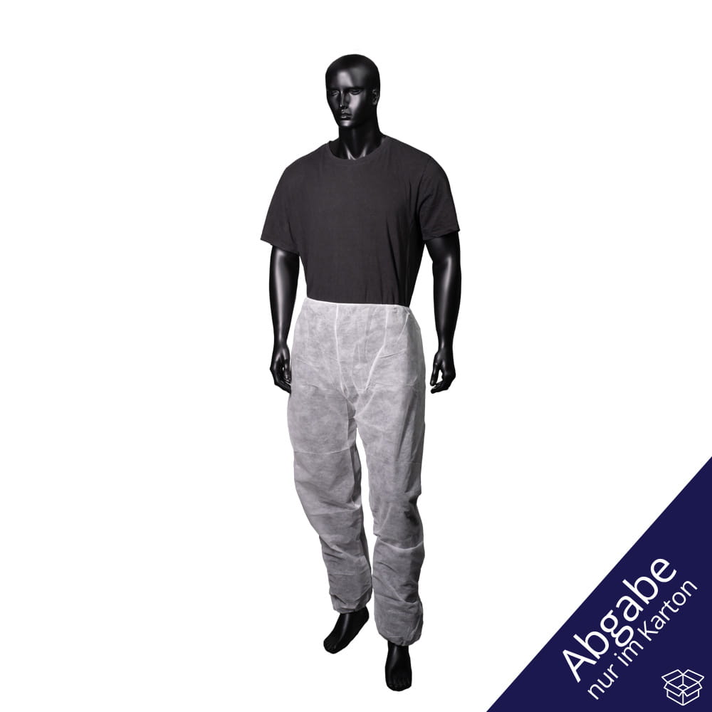 Einweghose aus Polypropylen-Vlies, weiß, Größe L, Med-Comfort