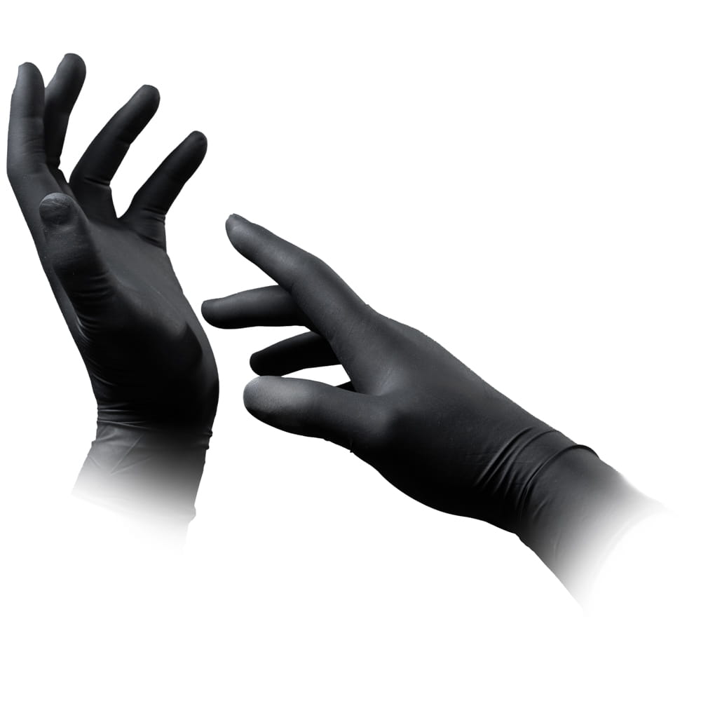 Latexhandschuhe mit Überlänge schwarz, Größe XL, puderfrei, Black 300 Latex Latexhandschuhe mit Überlänge schwarz, Größe XL, puderfrei, Black 300 Latex
