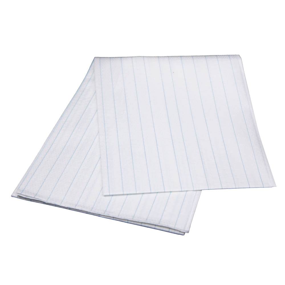 Tissue, PE Trageschutzlaken, weiß, blau, 75 x 210 cm