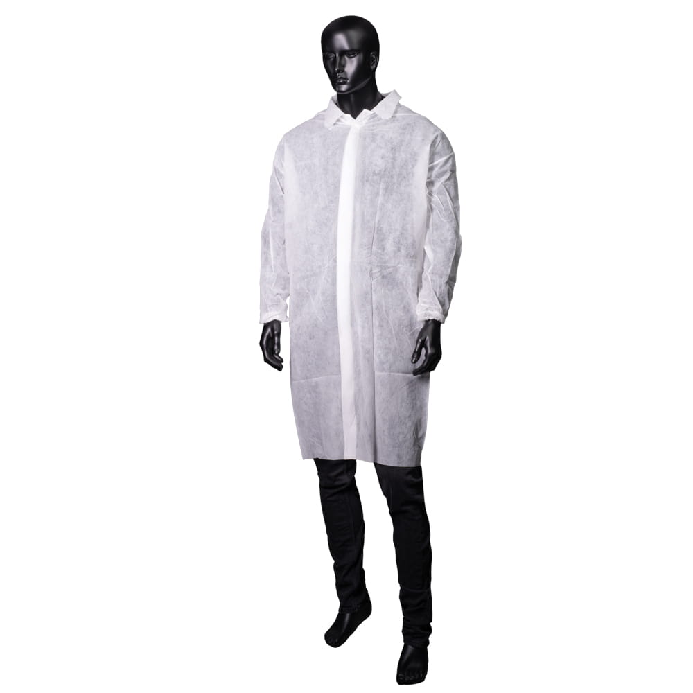 PP-Vlies Besuchermäntel, weiß, Größe S, Med-Comfort