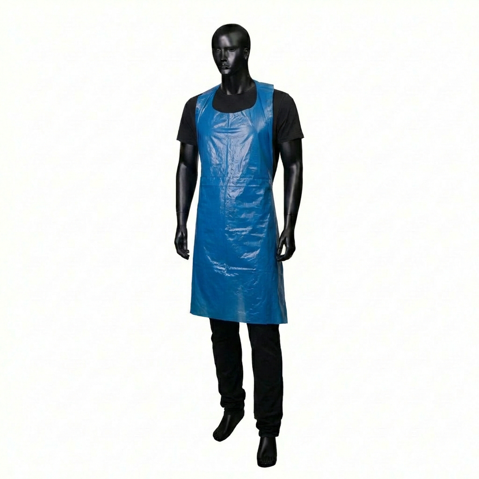 Einwegschürzen, blau, glatte Oberfläche, 75 x 120 cm, Polyethylen, Med-Comfort