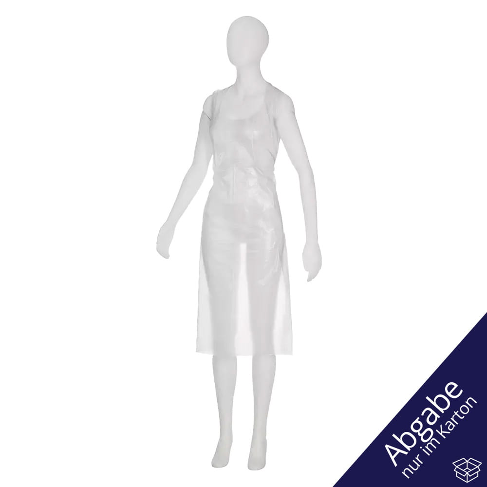 Einwegschürzen, weiß, 75 x 140 cm