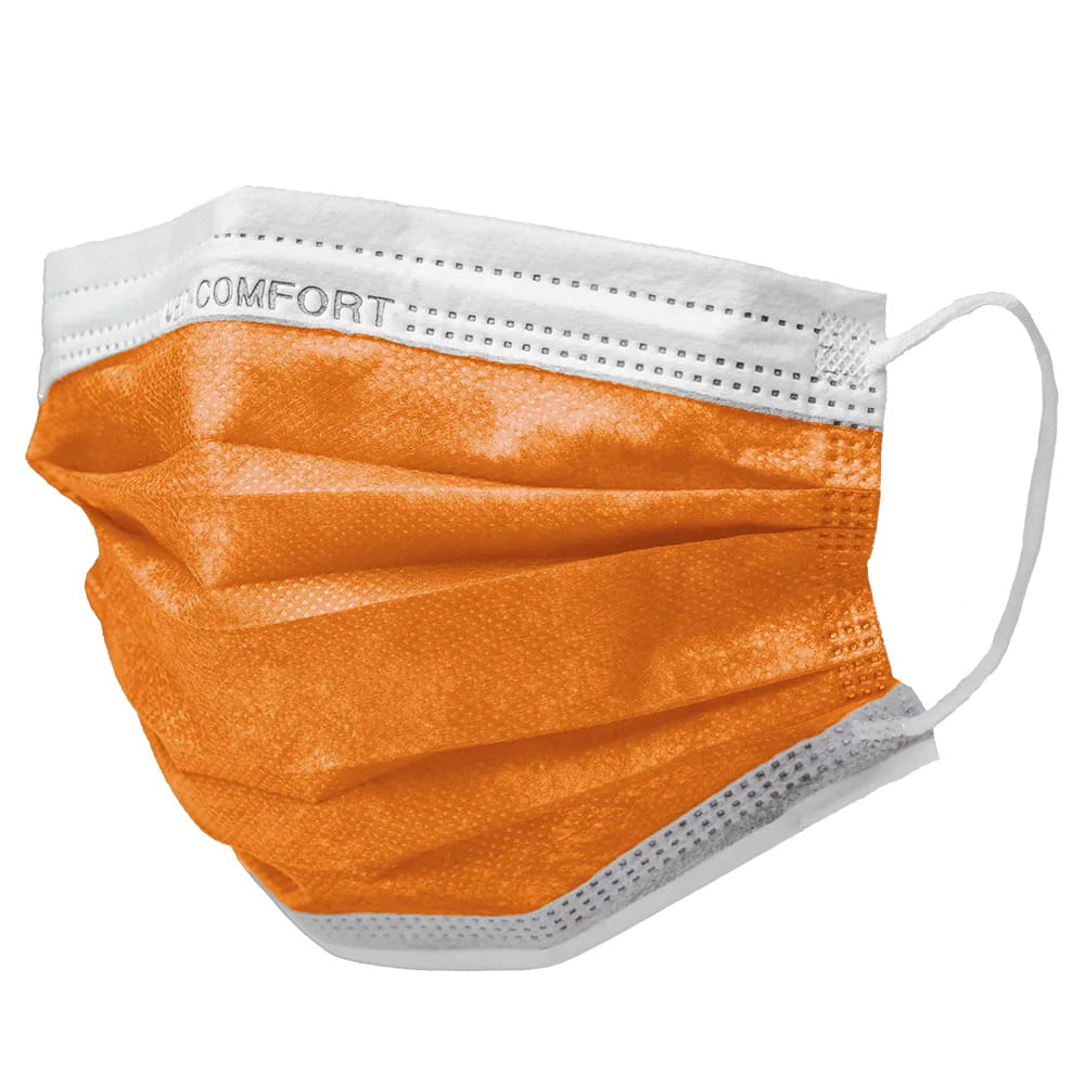 OP Maske, orange, Typ IIR, Med-Comfort