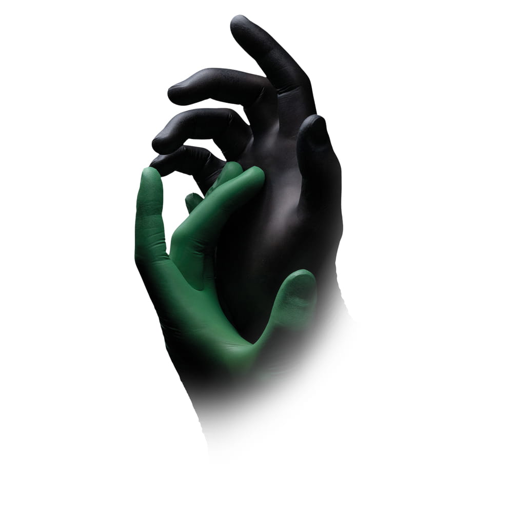 Nitrilhandschuhe, grün, Größe L, puderfrei, Nature Gloves by Med-Comfort Nitrilhandschuhe, grün, Größe L, puderfrei, Nature Gloves by Med-Comfort