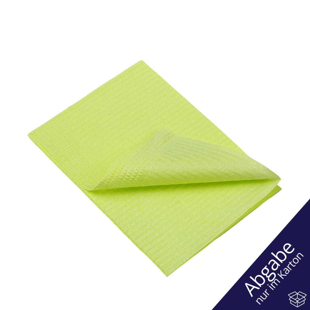 Dental Einweg Patientenservietten, 33 x 45 cm, Farbe limette, grün, hellgrün
