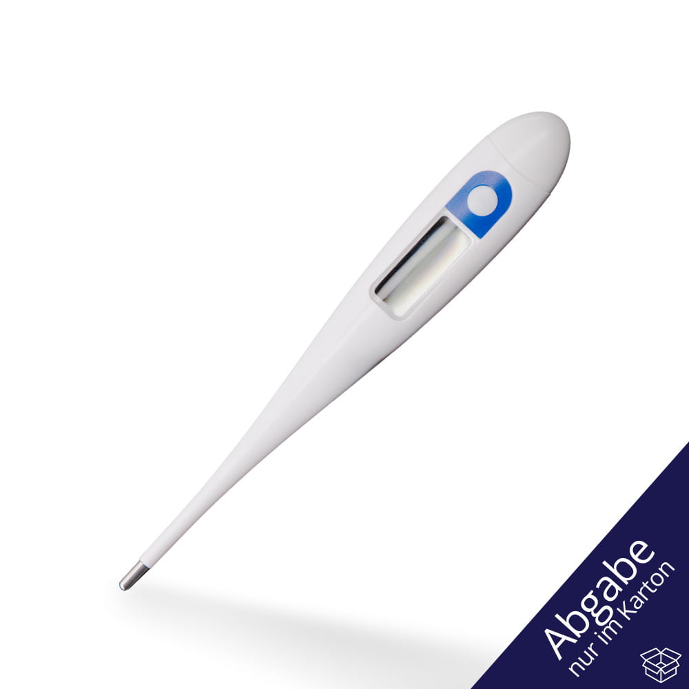 Digital Fieberthermometer, Farbe weiß, blau, 129 x 22 x 14 mm, Med-Comfort