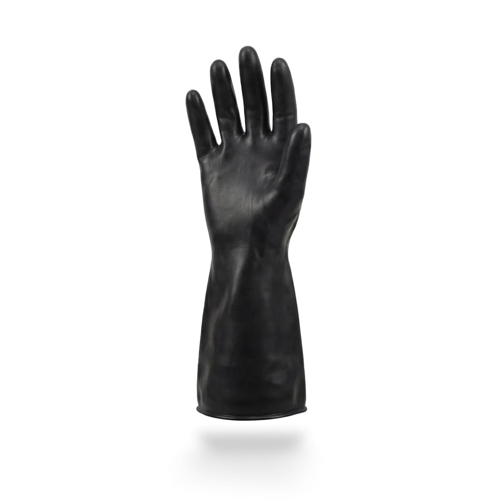 Chemikalienschutzhandschuh, Typ A, Größe 8, schwarz, Solidsafety ChemV Full