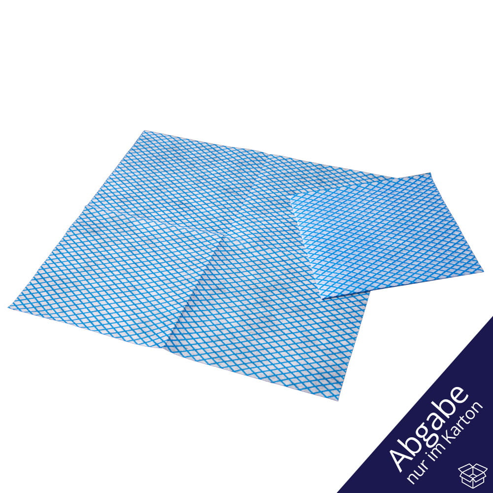PP Vlies Einweg Pflegetuch, Farbe blau, weiß, 30 x 33 cm, Eco-Plus