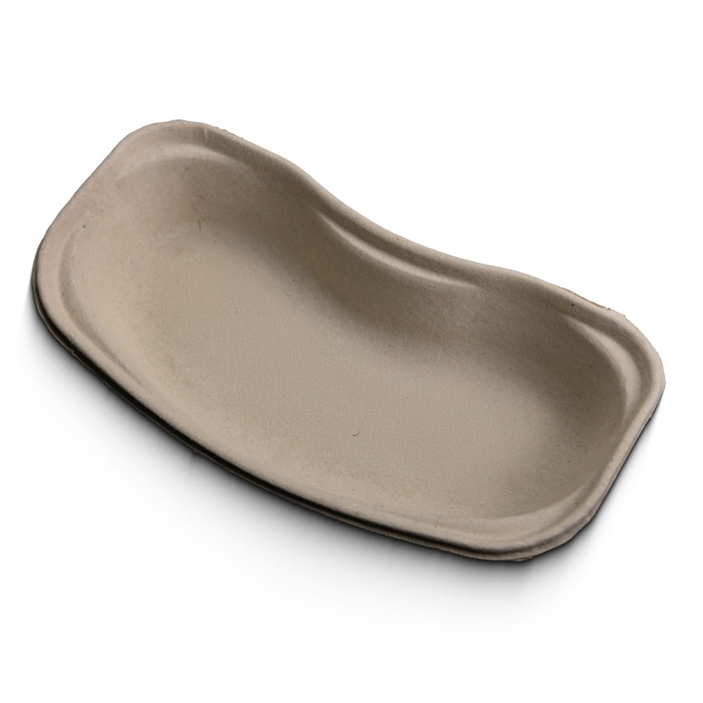 Einmal Faserstoff Nierenschale, grau, 252 x 150 x 48 mm, 700 ml