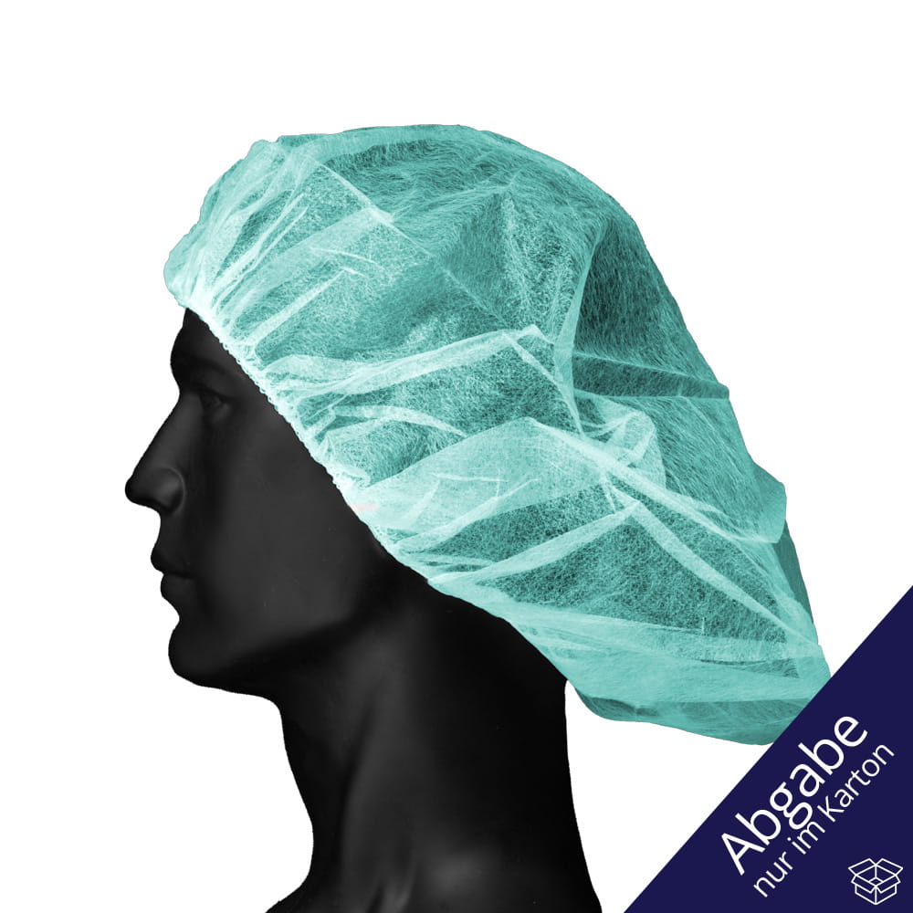 Baretthaube aus Polypropylen, Größe M, grün, Med-Comfort