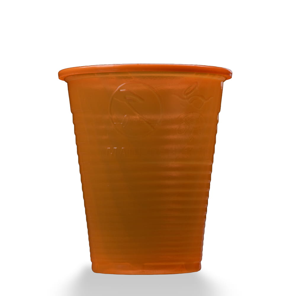 PP Mundspülbecher,180 ml, Farbe orange, Polypropylen
