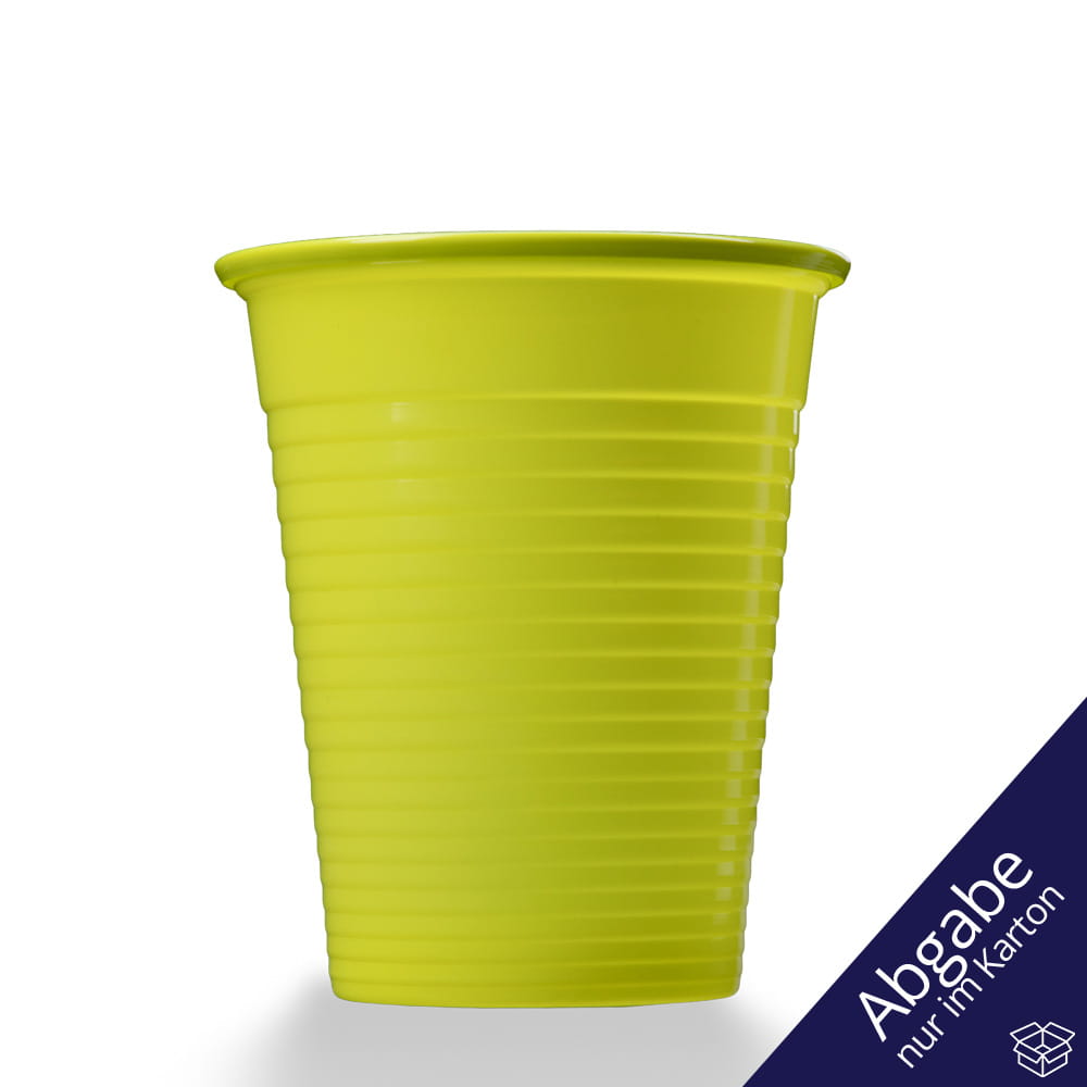 PP Mundspülbecher,180 ml, Farbe gelb, Polypropylen