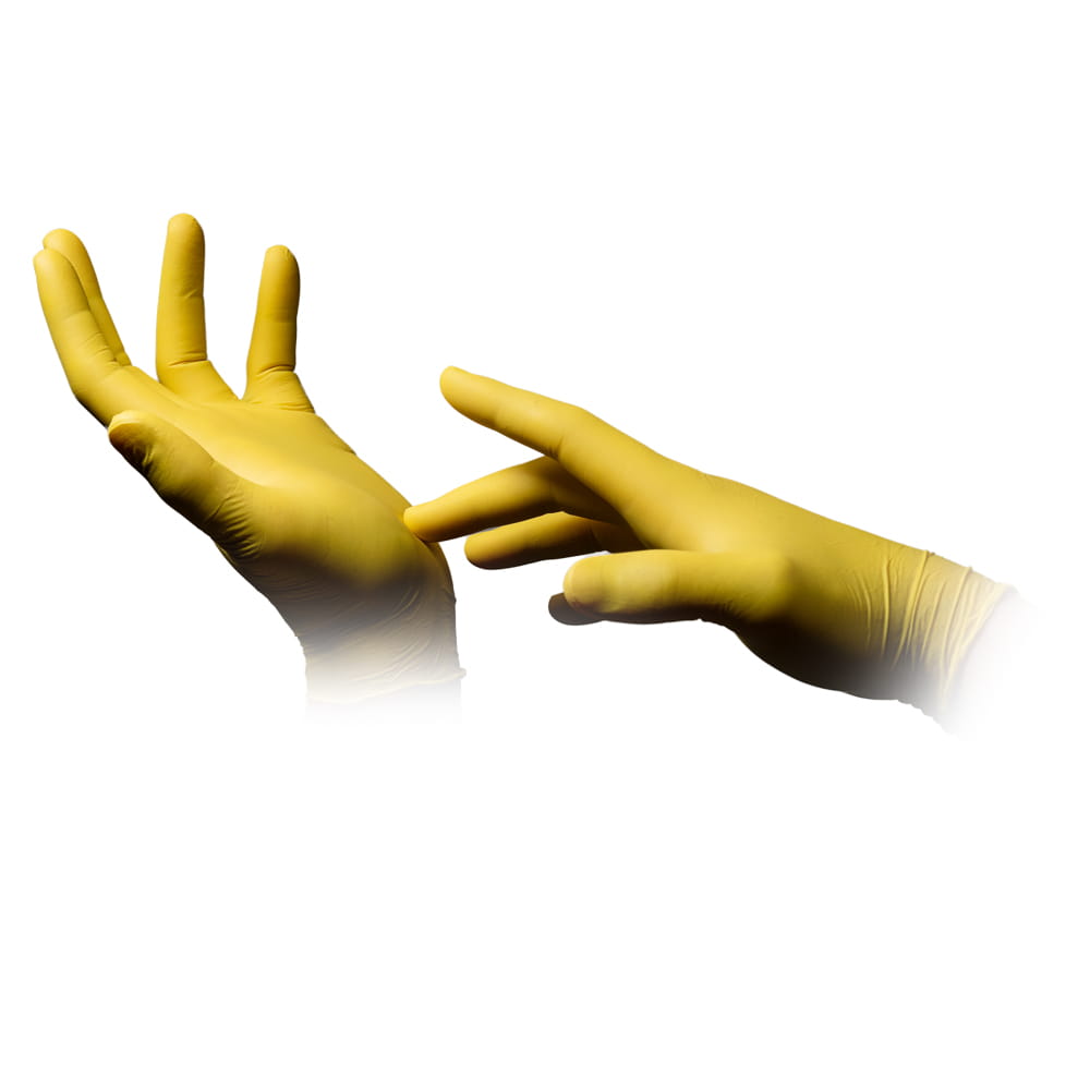 Nitrilhandschuhe, gelb, Größe M, puderfrei, Style Lemon by Med-Comfort
