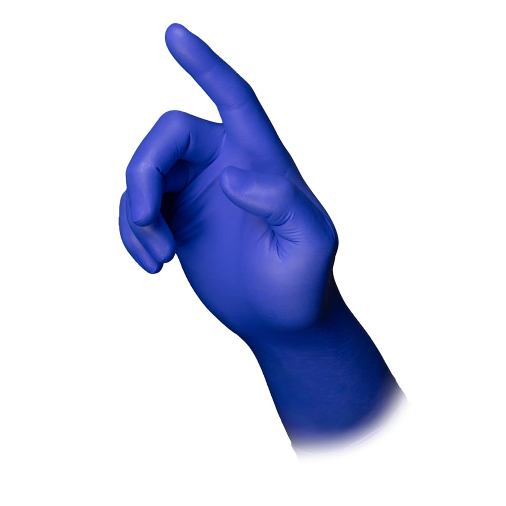 Lange Nitrilhandschuhe, blau, Größe XS, puderfrei, Med-Comfort blue 300 Lange Nitrilhandschuhe, blau, Größe XS, puderfrei, Med-Comfort blue 300