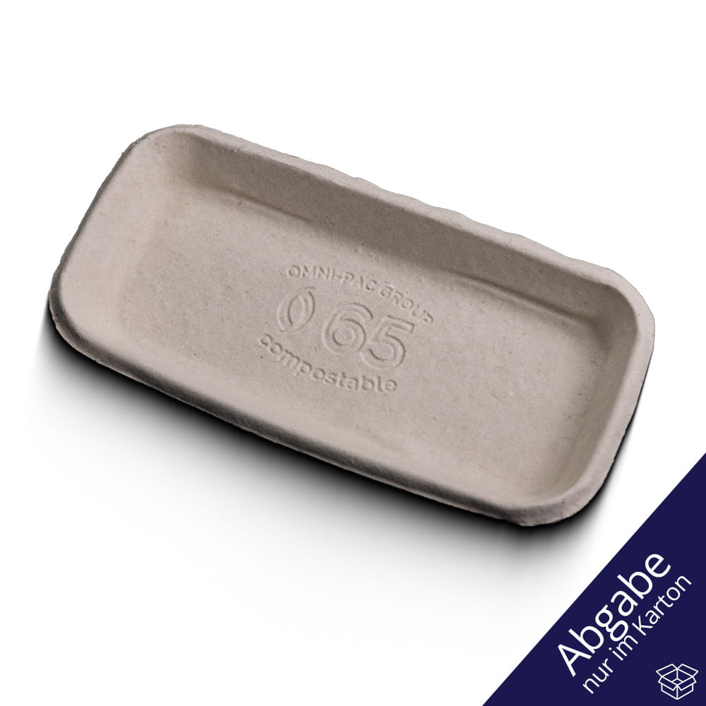 Foodtainer, Faserformschale, 180 x 90 x 22 mm, weiß, CareTainer