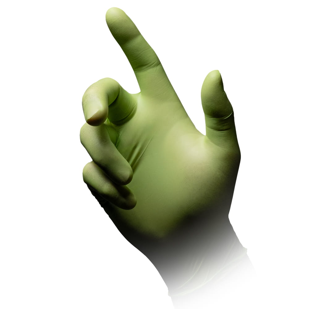 Nitrilhandschuhe, apfelgrün, grün, Größe XL, puderfrei, Style Apple by Med-Comfort