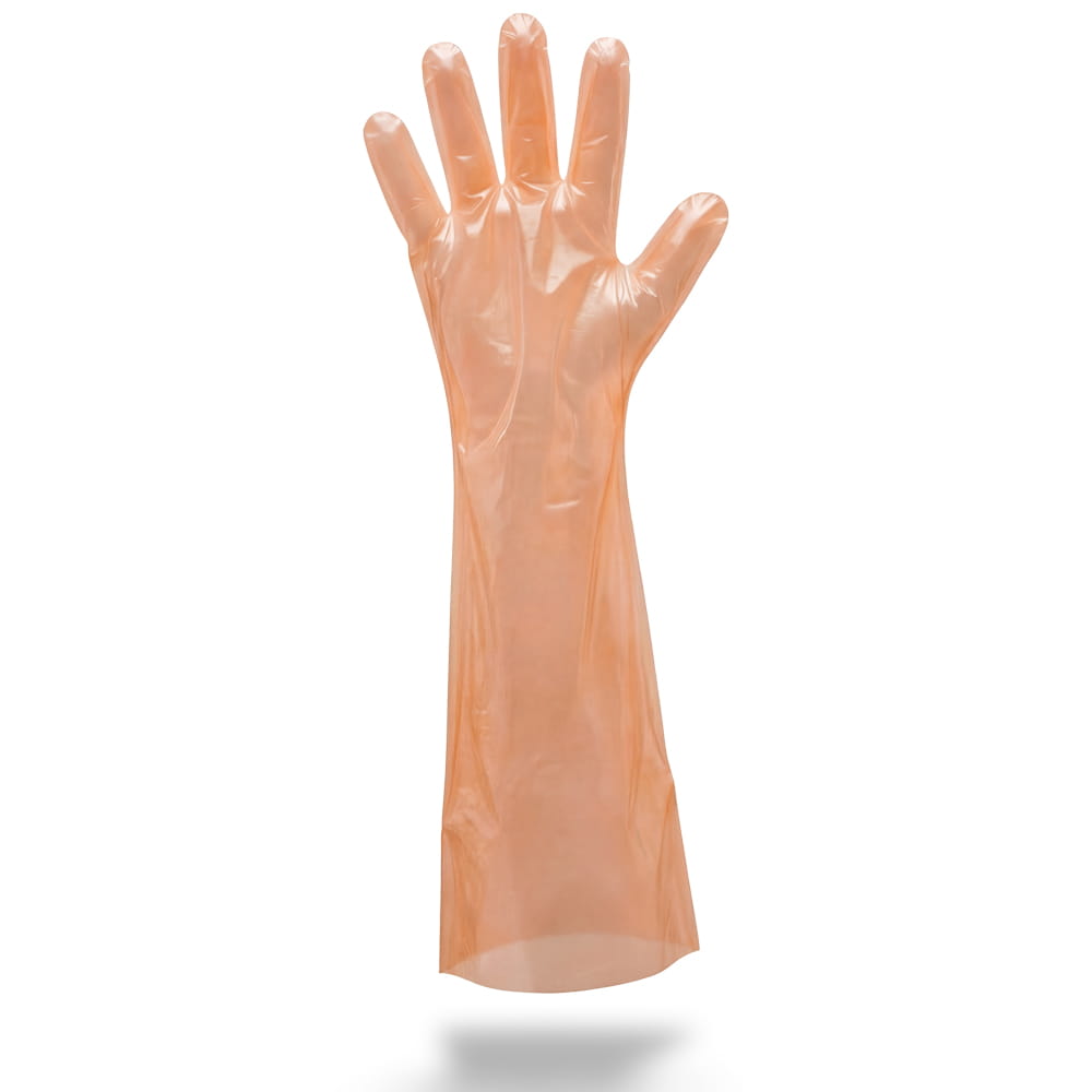 PE Veterinärhandschuh, orange, Größe unisize, Med-Comfort