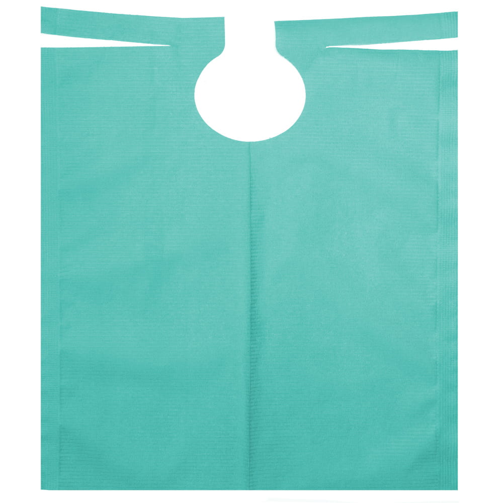 Patientenumhang mit PE Beschichtung, Farbe grün , 530 x 600 mm Patientenumhang mit PE Beschichtung, Farbe grün , 530 x 600 mm