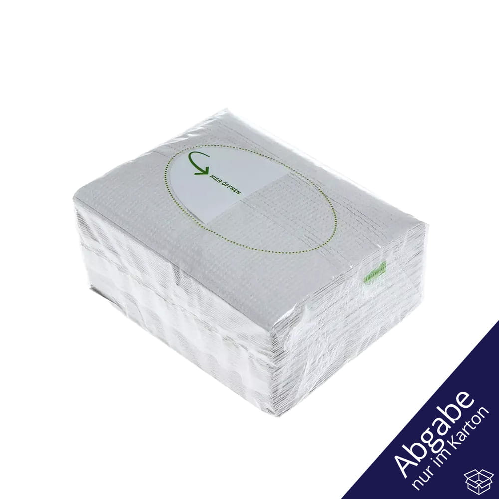 Tissue Wischtücher, 28 x 33 cm, Z-Falz, Farbe natur
