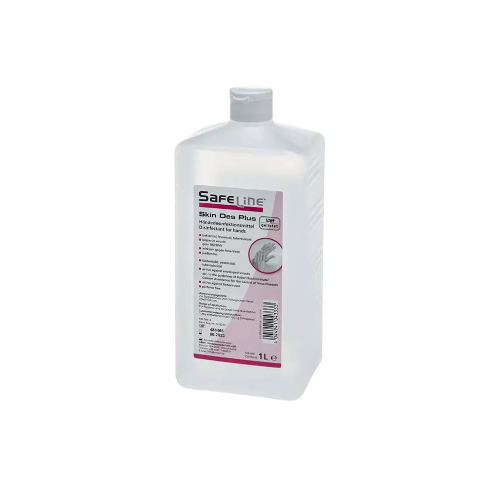Händedesinfektion, 1 l, Safeline Skin Des Plus Händedesinfektion, 1 l, Safeline Skin Des Plus
