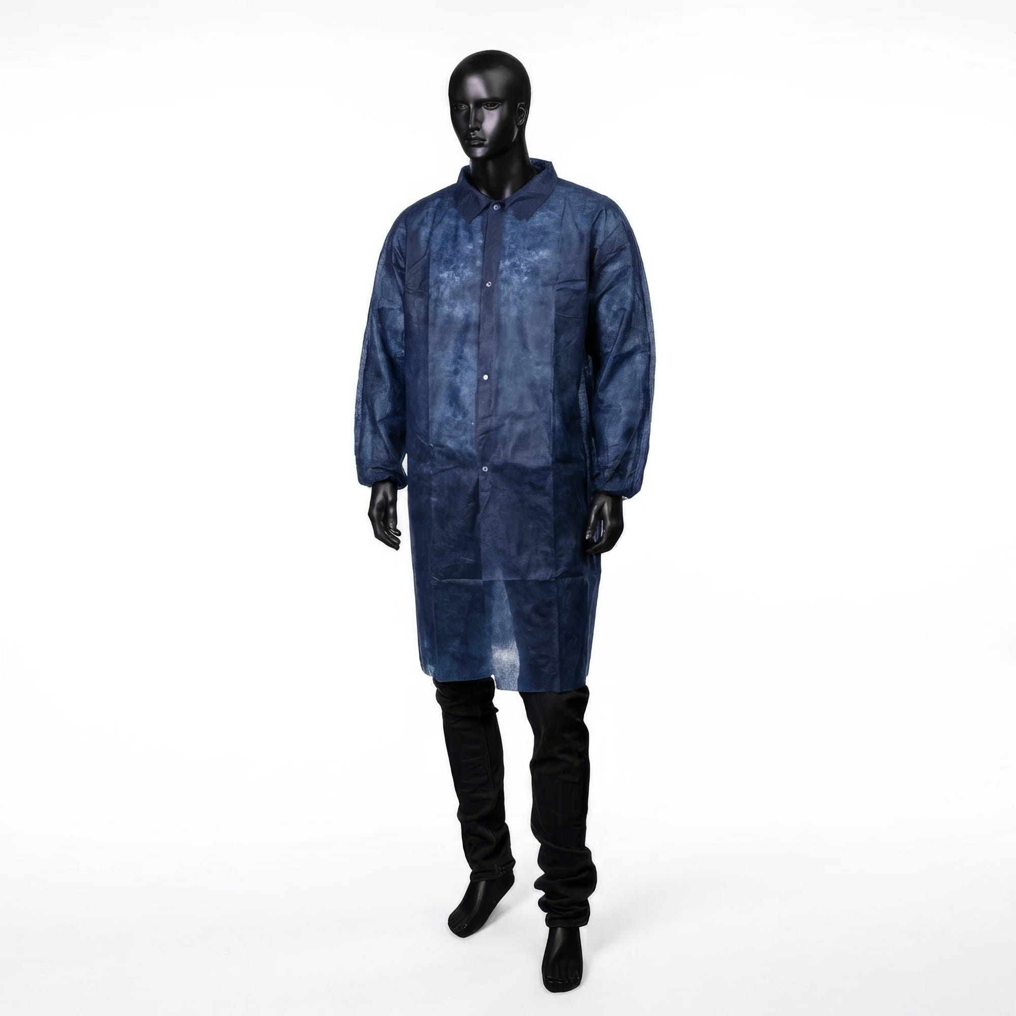 PP-Vlies Besuchermäntel, dunkelblau, blau, Größe M, Med-Comfort