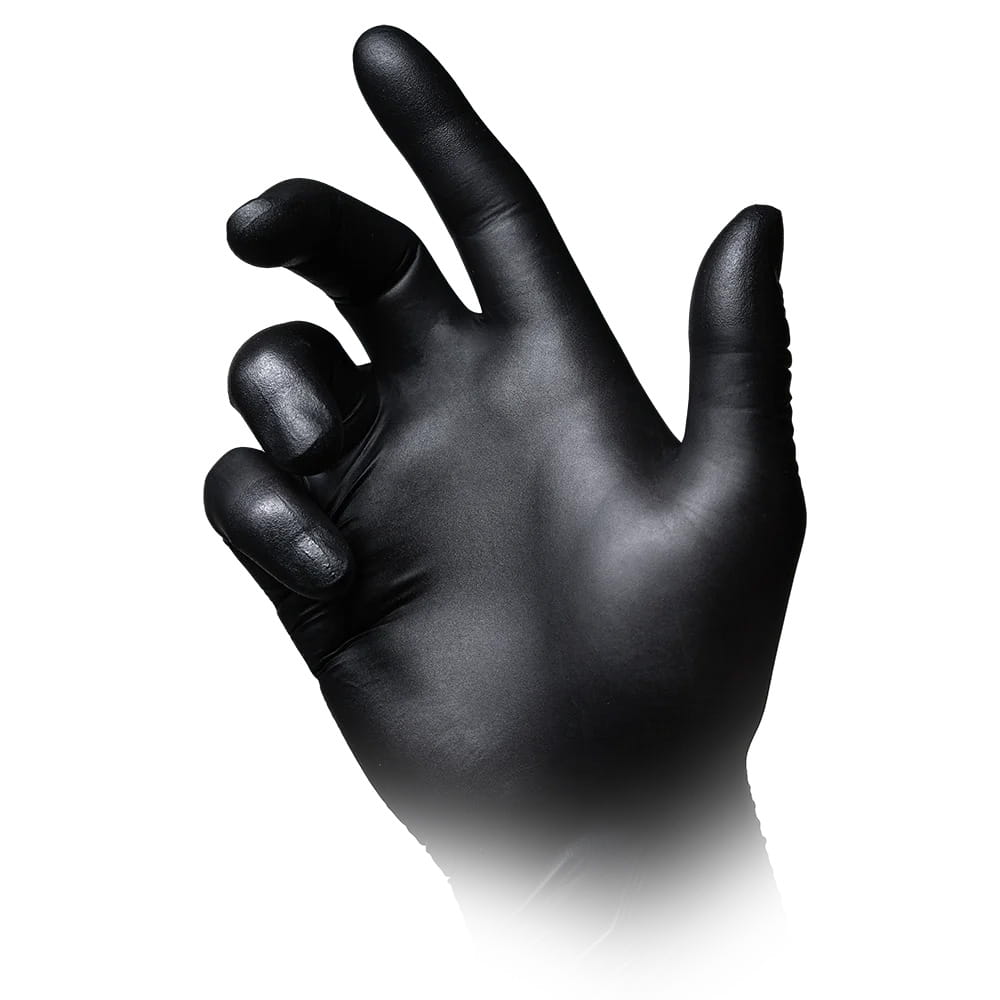 Nitrilhandschuhe mit Überlänge, schwarz, Größe XS, puderfrei, Black 300 Nitril Nitrilhandschuhe mit Überlänge, schwarz, Größe XS, puderfrei, Black 300 Nitril