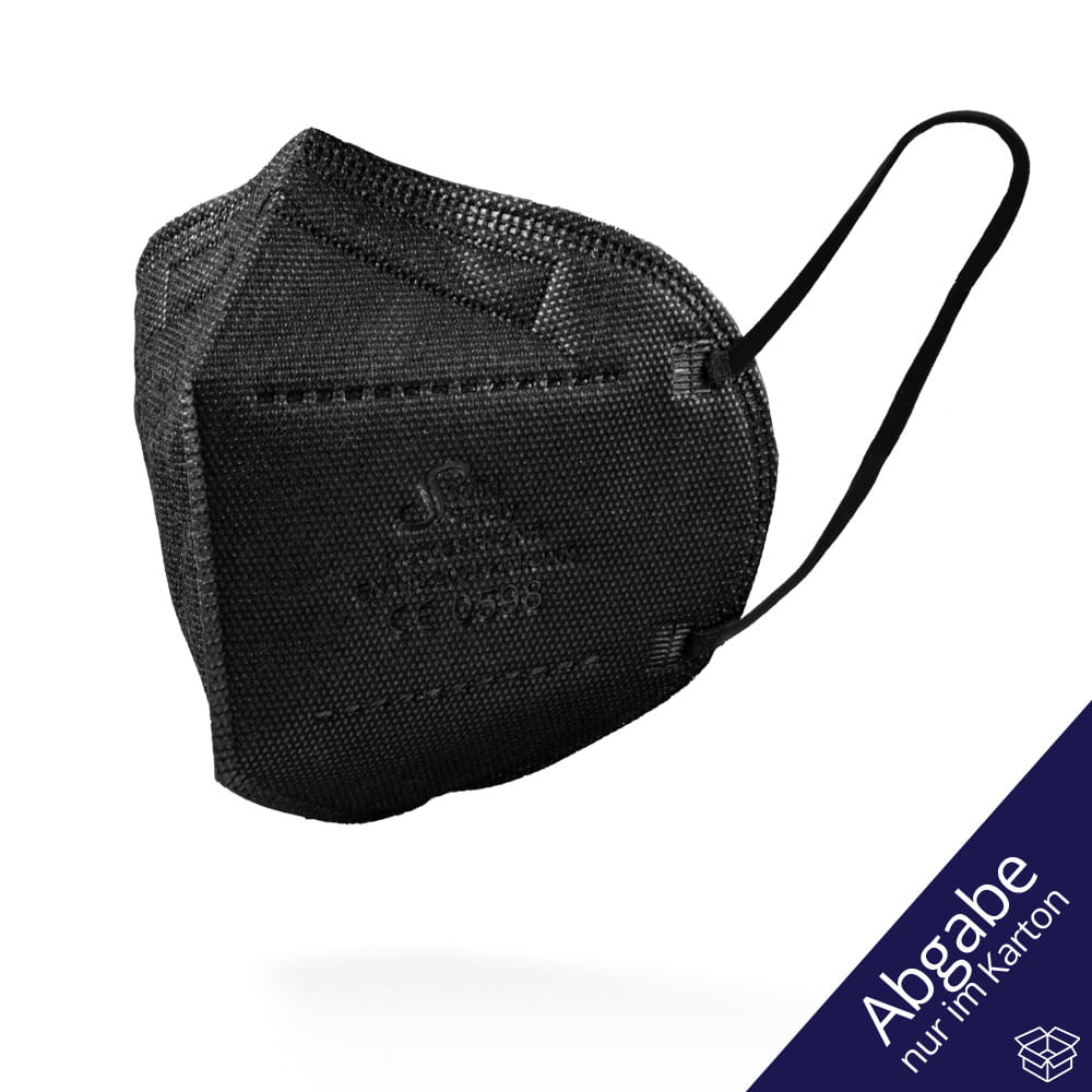 FFP2 Maske, Box á 5 Stck., schwarz, SolidSafety