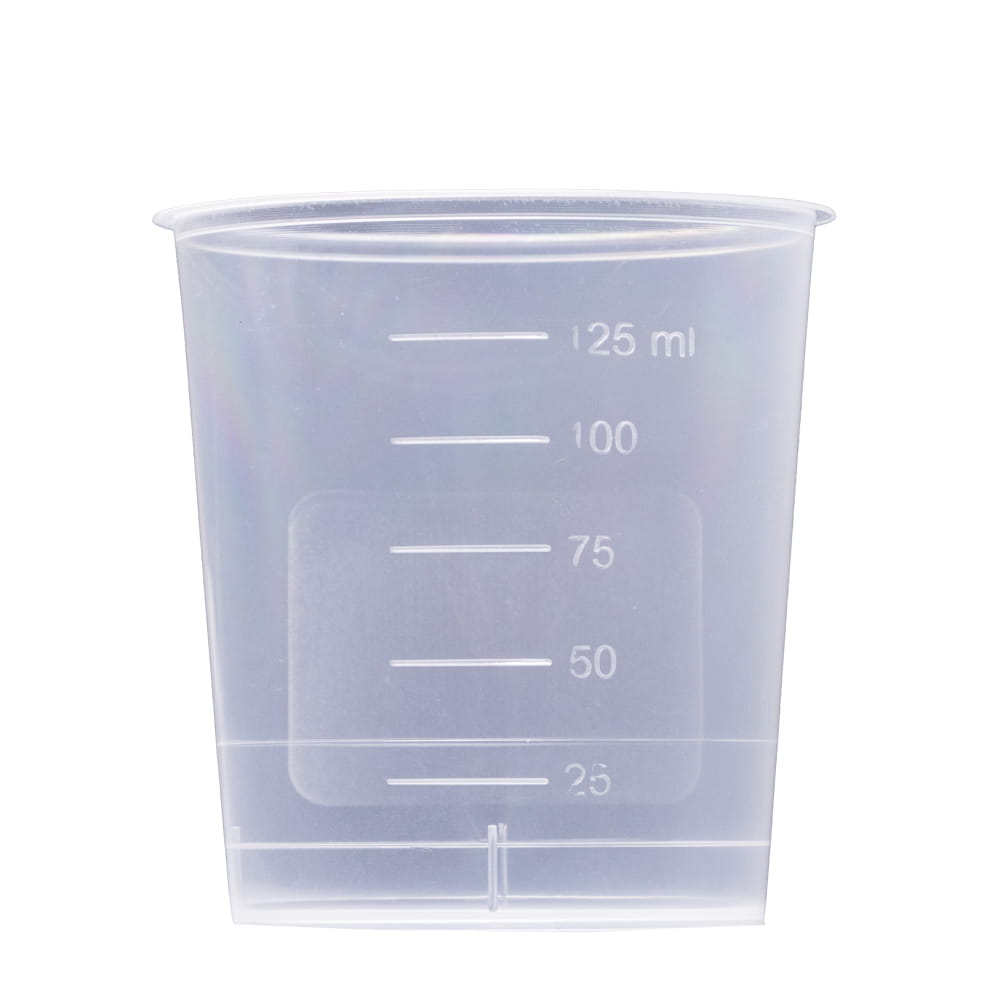 PP Urinsammelbehälter ohne Deckel, 125 ml, Farbe transparent, milchig