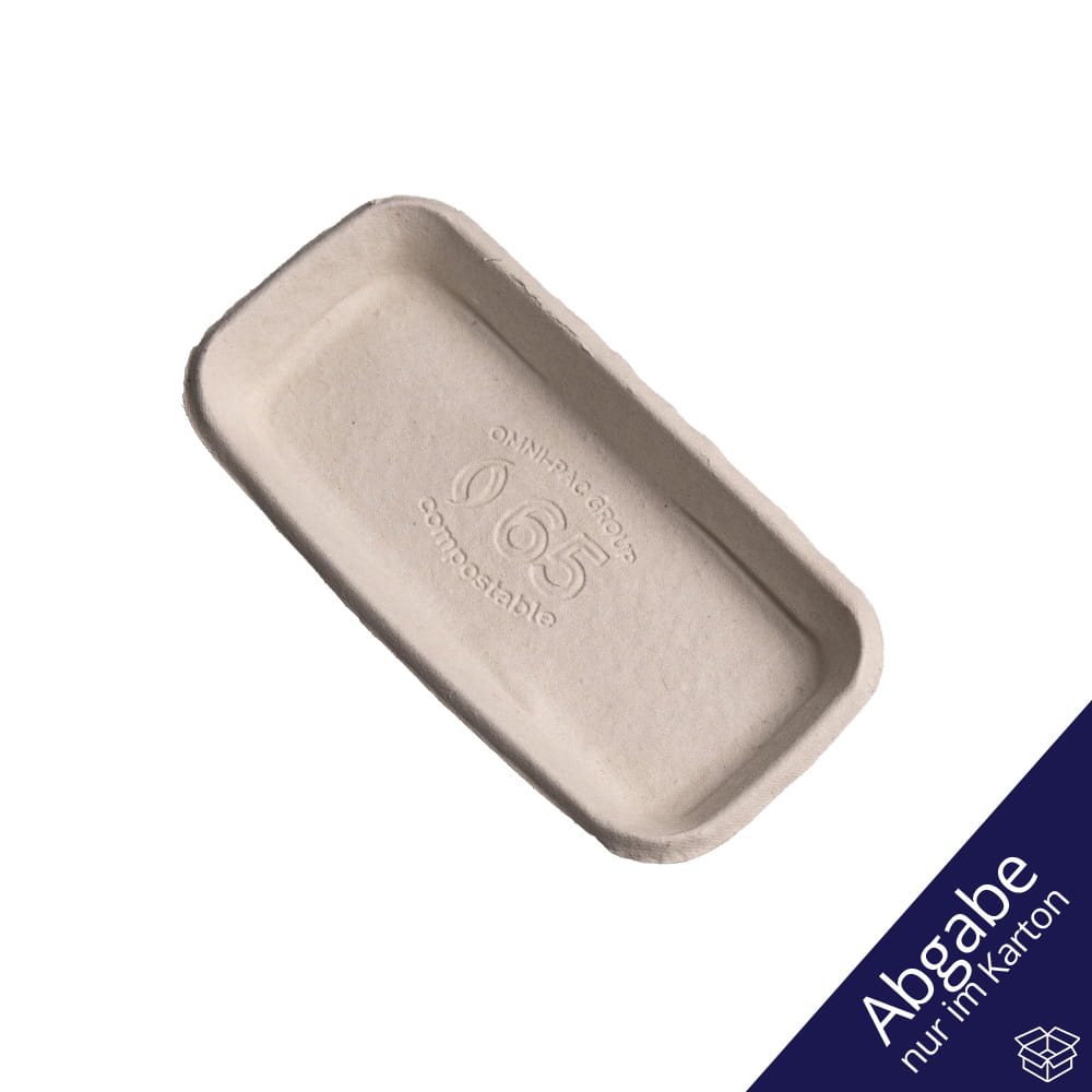 Foodtainer, Faserformschale, 180 x 90 x 22 mm, weiß, CareTainer