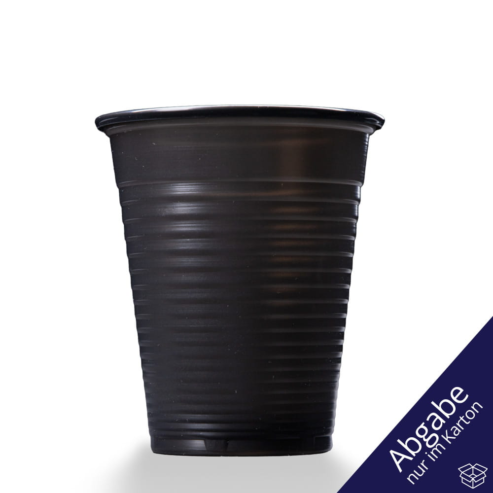 PP Mundspülbecher,180 ml, Farbe schwarz, Polypropylen