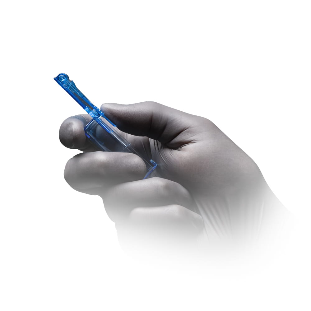 AS-Kunststoff Pillendrücker, Farbe blau, 55 x 32 x15, Med Comfort