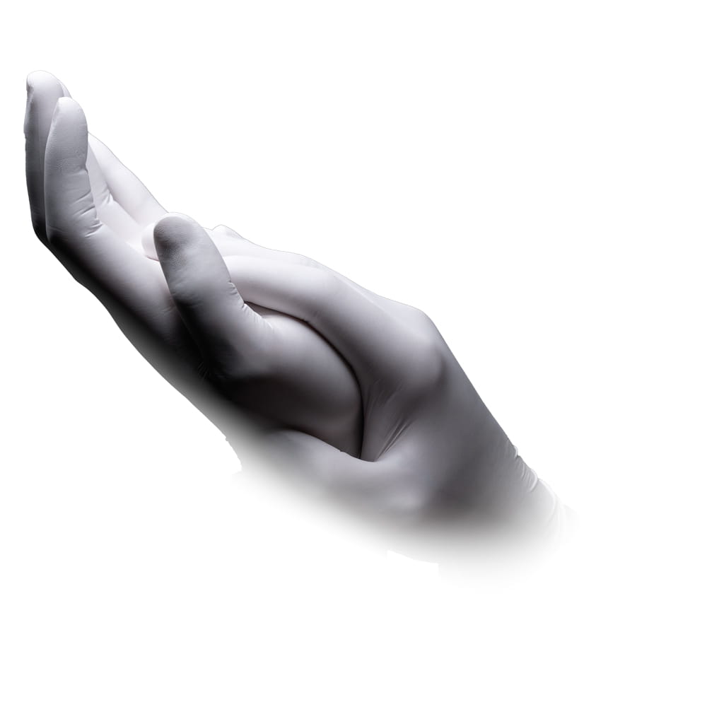 Nitrilhandschuhe, weiß, 200 Stück/Box, Größe M, puderfrei, white Basic-Plus