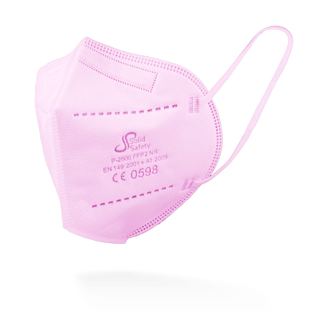 FFP2 Maske, Box á 5 Stck., pink, SolidSafety