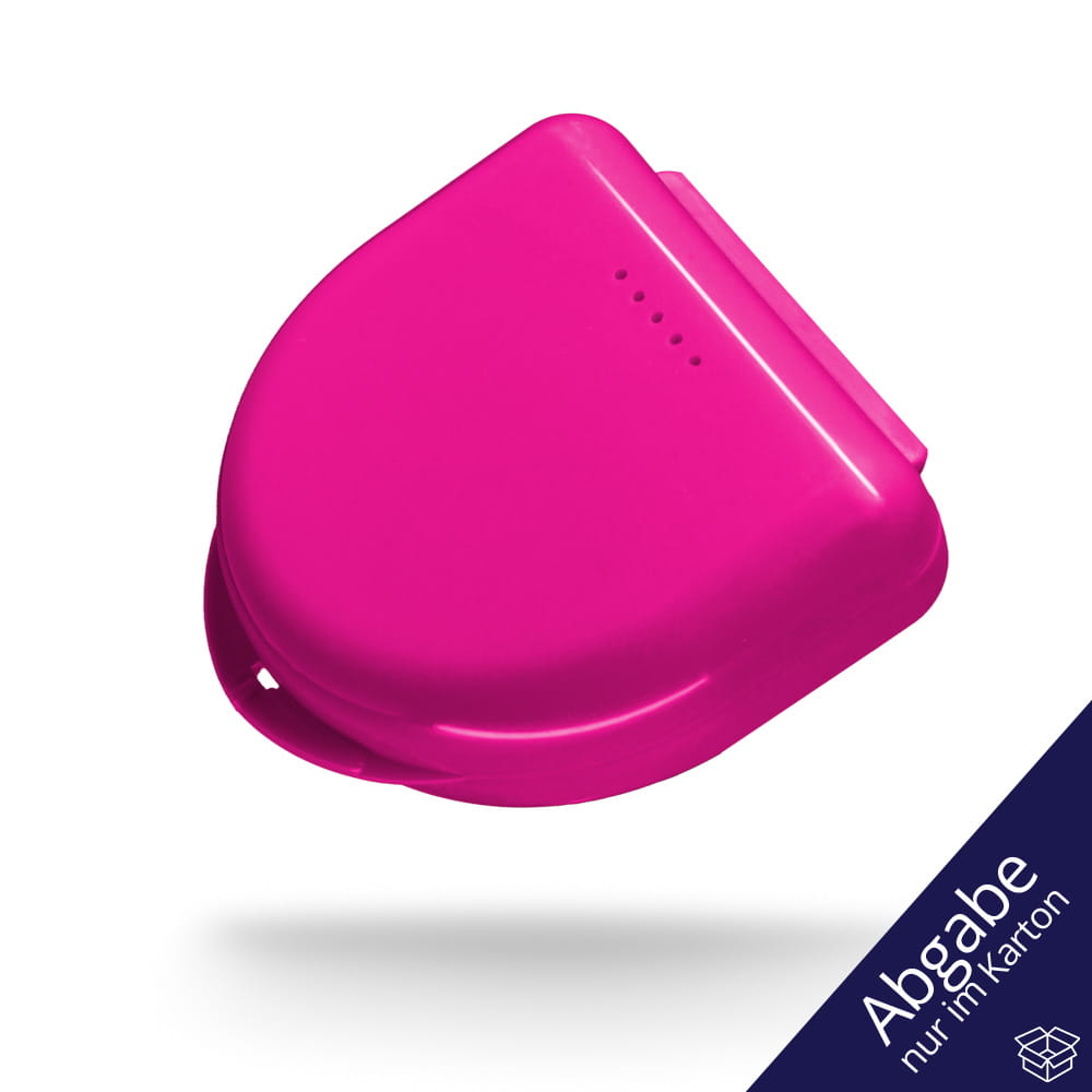 PP Dental Schienendose für Erwachsene, 65 x 58 x 20 cm, Farbe pink, Polypropylen