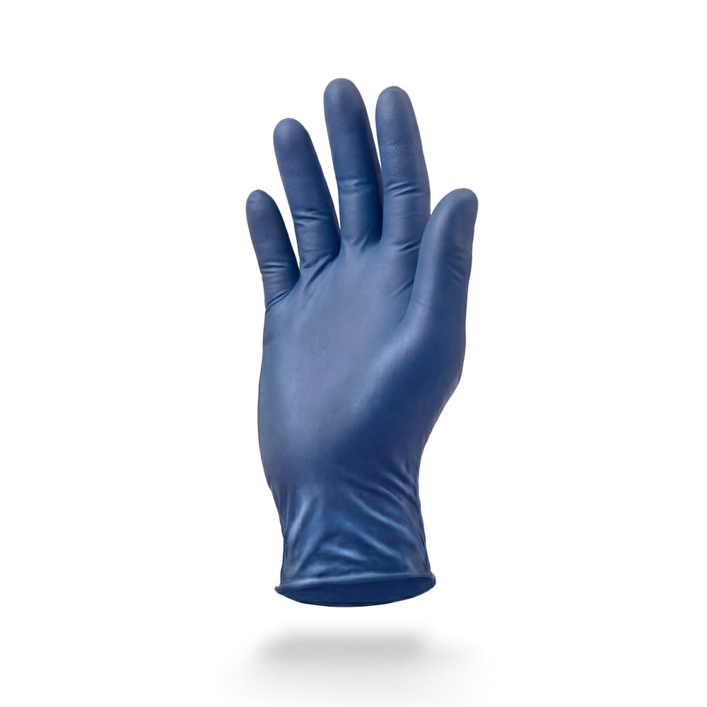 Nitrilhandschuhe, metallblau, blau, Größe M, puderfrei, Epiderm Protect by Med-Comfort