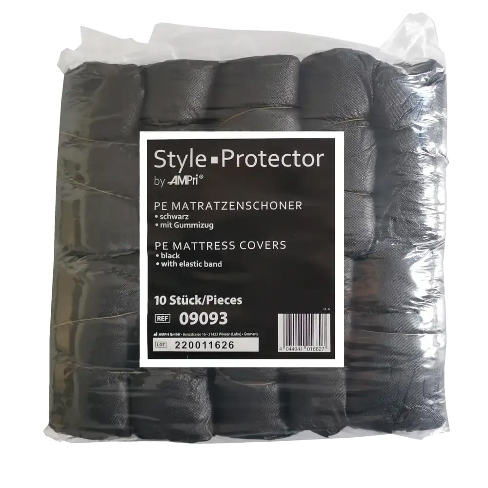 Einweg PE-Matratzenschoner, 900x2100 mm, schwarz, Polyethylen, Style Protector