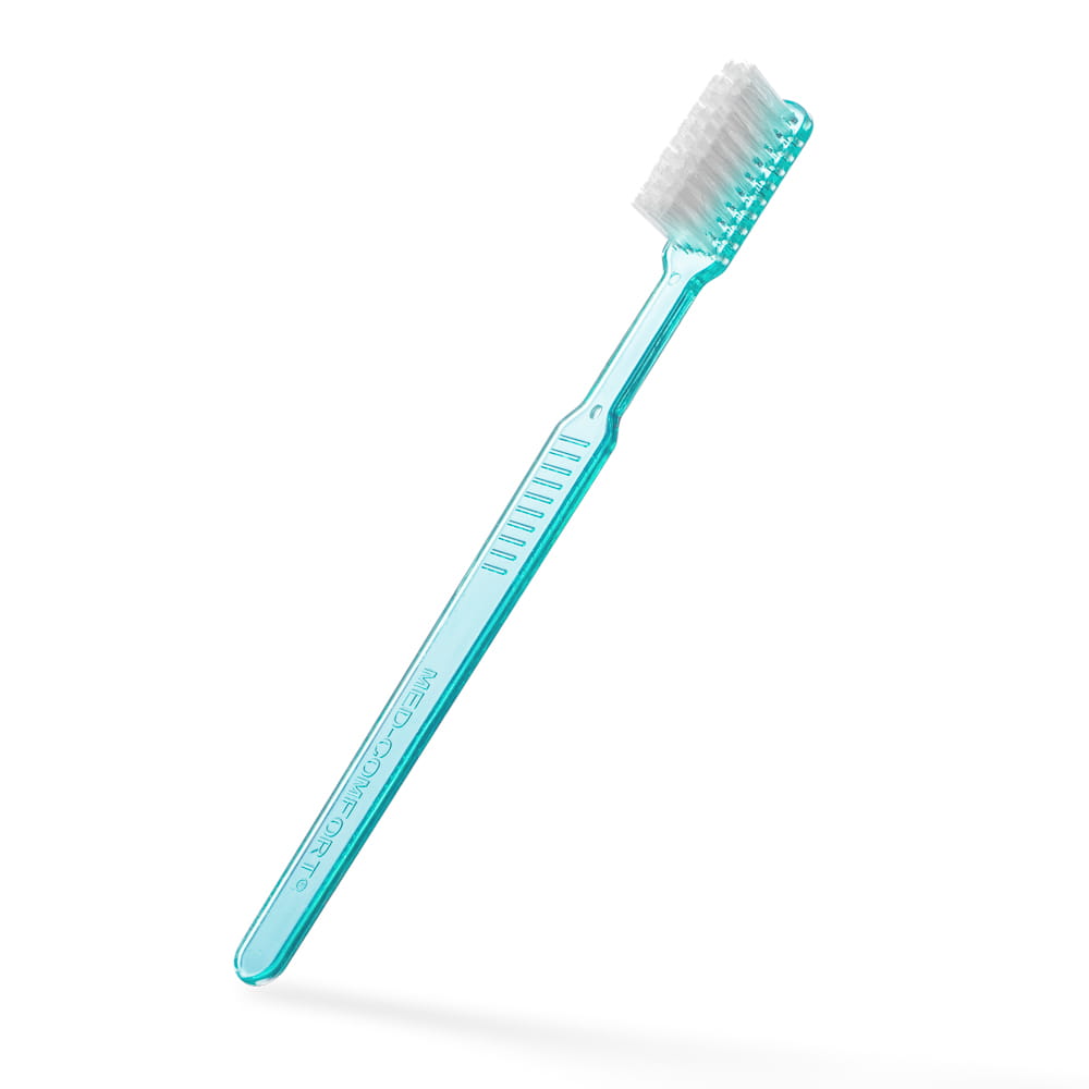 Dental PS Einmalzahnbürste mit Zahnpasta, Farbe grün, 15 x 2,6 cm, Med-Comfort