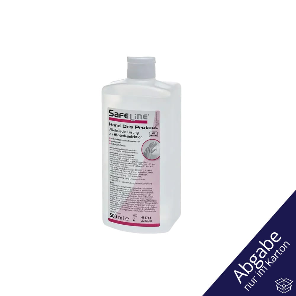 Händedesinfektion, 500 ml, Safeline Hand Des Protect