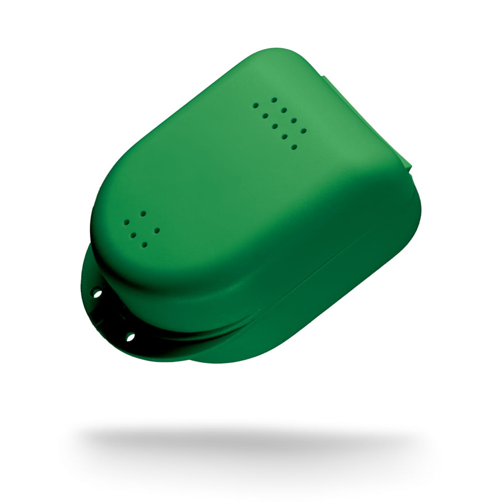 PP Dental Zahnspangenbox für Kinder, 90 x 60 x 45 cm, grün opak, Polypropylen