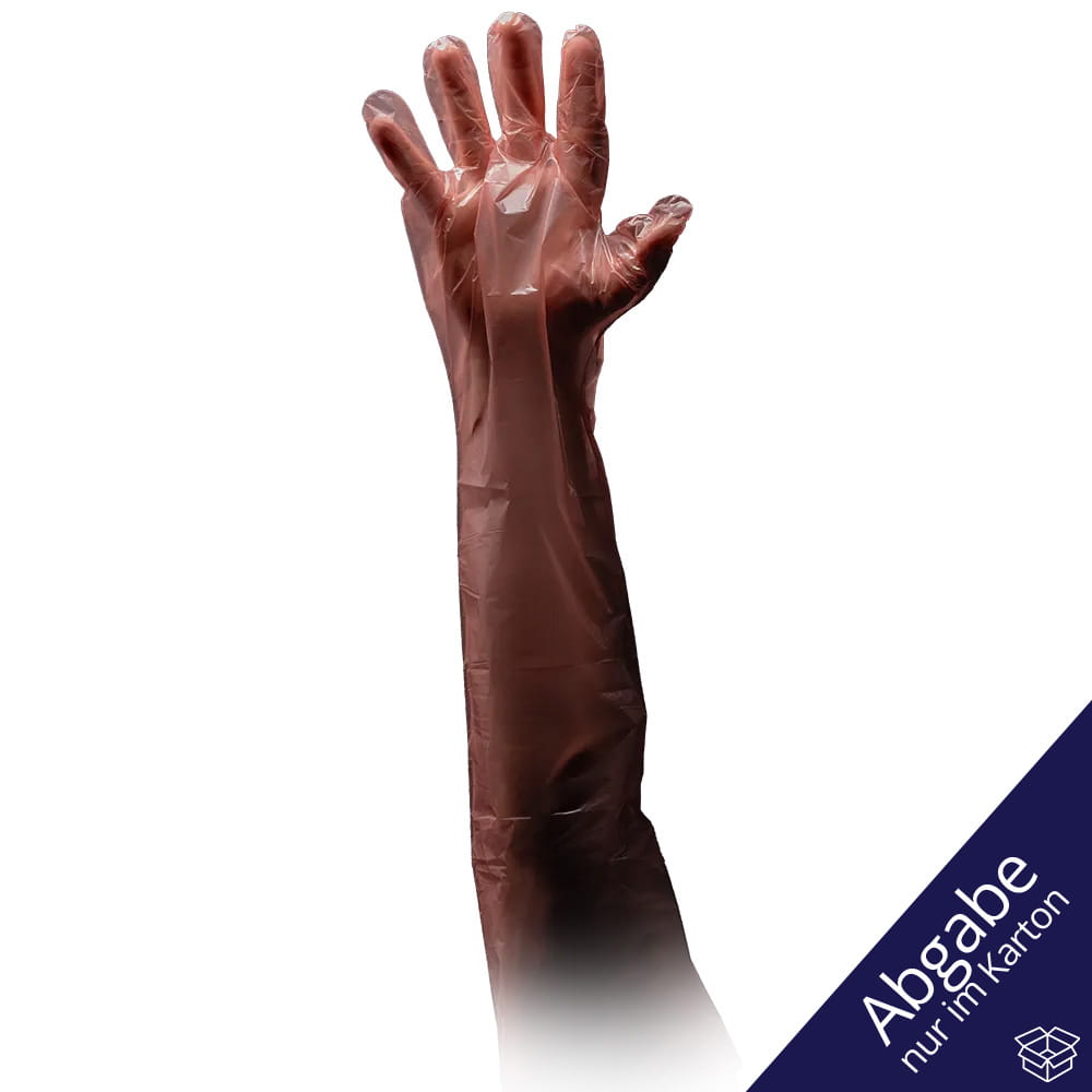 PE Veterinärhandschuh, orange, Größe unisize, Med-Comfort