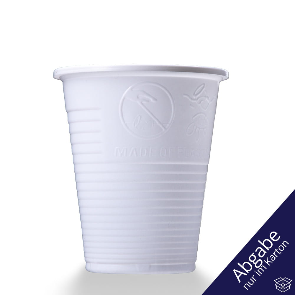 PP Mundspülbecher,180 ml, Farbe weiß, Polypropylen