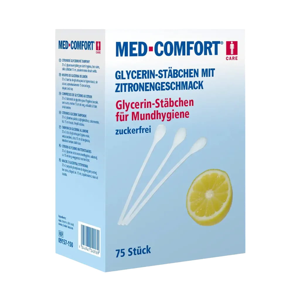 PP Lemon sticks, 150 mm, Geschmack Lemon, Med-Comfort