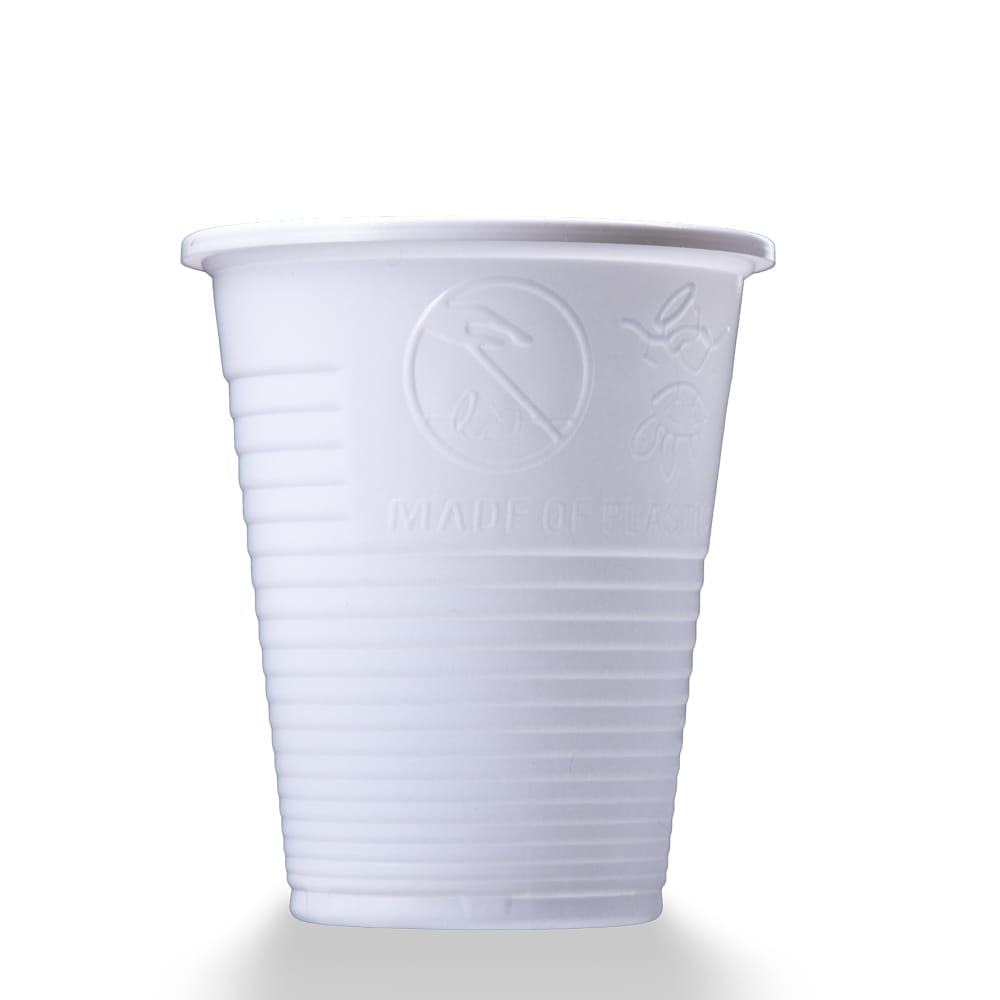 PP Mundspülbecher,180 ml, Farbe weiß, Polypropylen