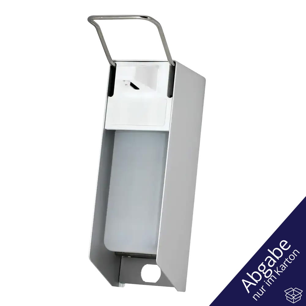 Wandspender für 500 ml Desinfektionsmittel und Flüssigseifen, 270 x 81 x 160 mm, kurzer Hebel