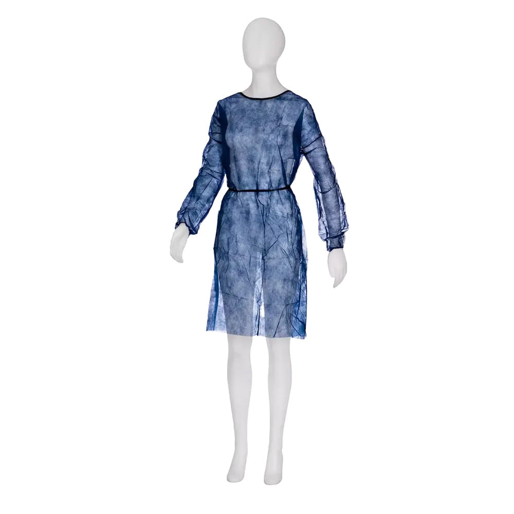 PP Einweg Besucherkittel, Größe M, L, Farbe dunkelblau, blau, Vlies, Med-Comfort PP Einweg Besucherkittel, Größe M, L, Farbe dunkelblau, blau, Vlies, Med-Comfort