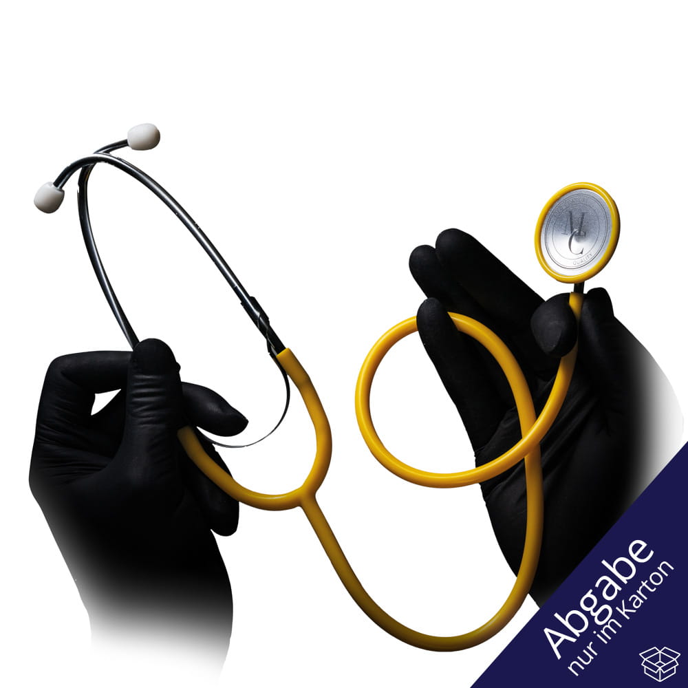 PVC Flachkopf Stethoskop, Farbe gelb, Med-Comfort